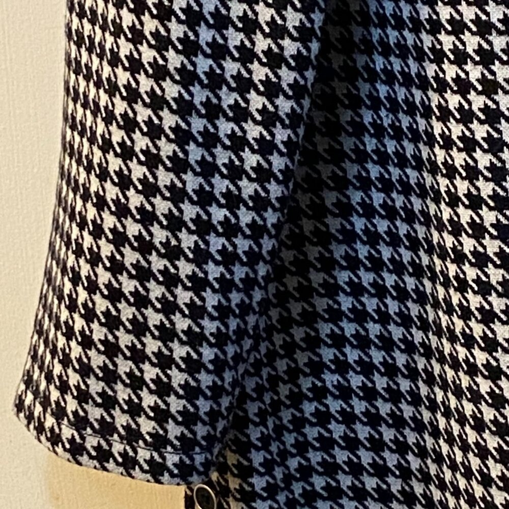 Talbots Black and White Houndstooth Scoop Neck Sweater - Picture 3 of 8